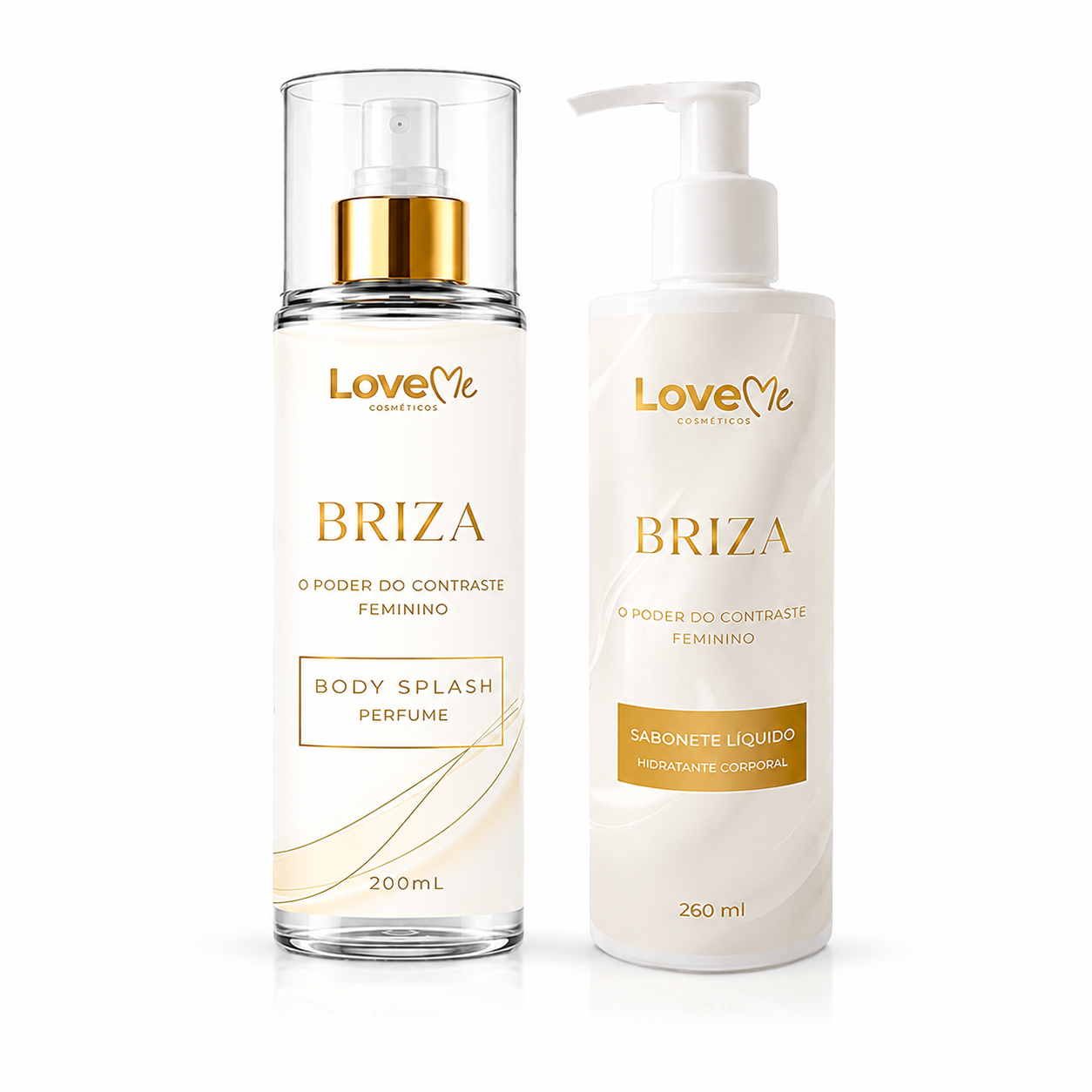 Kit Briza Body Splash 200ml + Sabonete Líquido 260ml