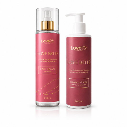 Kit Love Belle Body Splash 200ml + Sabonete Líquido 260ml