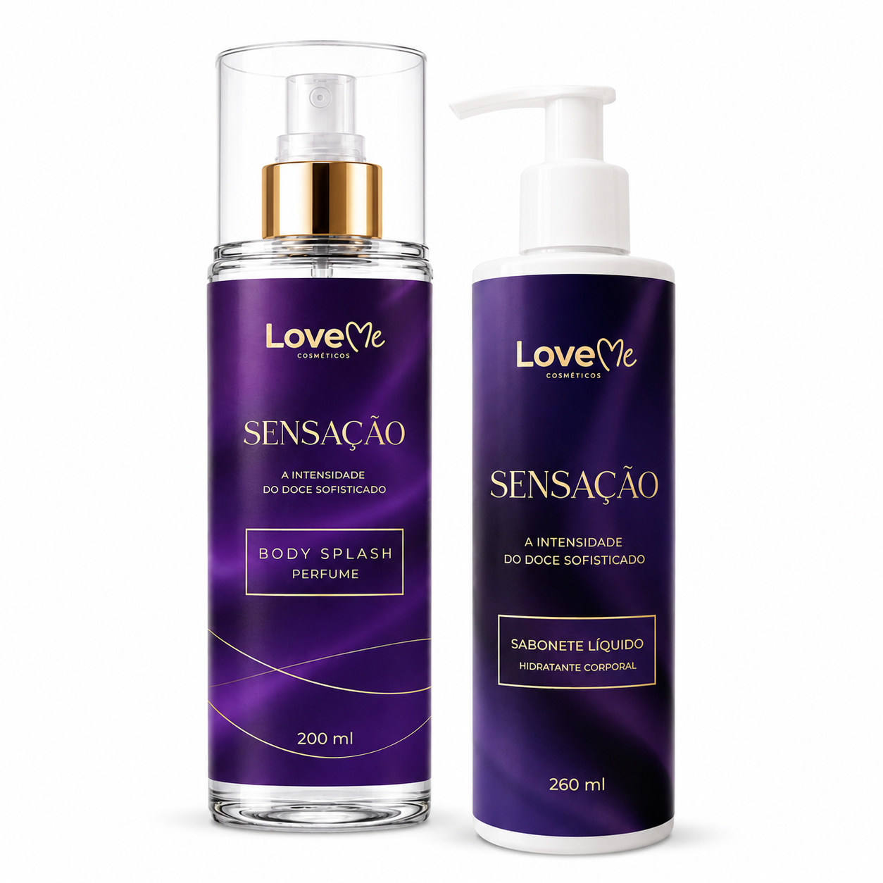 Kit Sensação Body Splash 200ml + Sabonete Líquido 260ml
