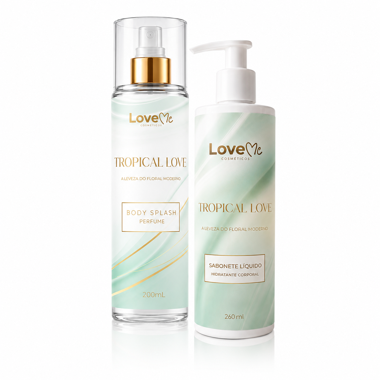Kit Tropical Love Body Splash 200ml + Sabonete Líquido 260ml